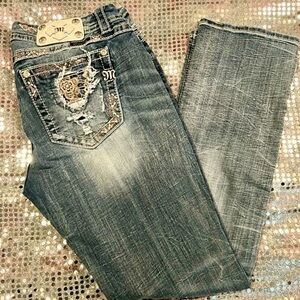 Miss Me Dark Blue Jeans